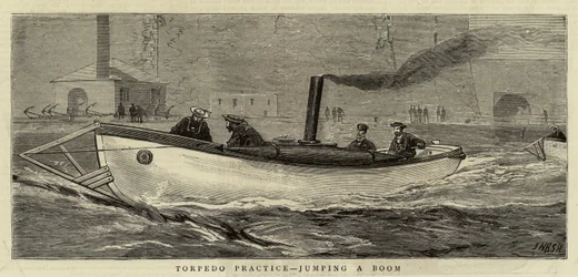 Prática de Torpedo, pulando um Boom